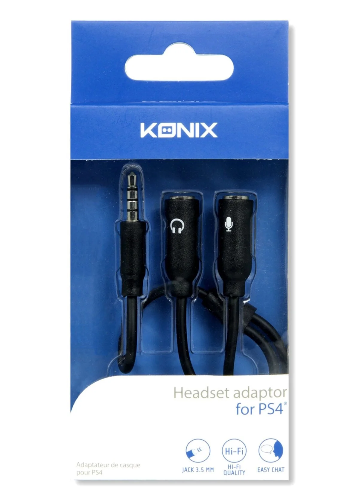 ADAPTATEUR CASQUE KONIX PC/PS4 – Image 1