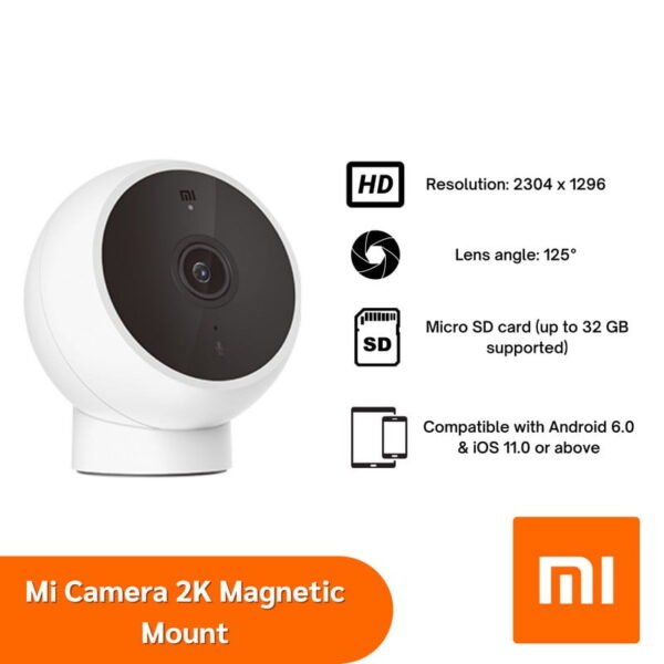 Xiaomi Mi Magnetic Mount caméra de Surveillance 2K