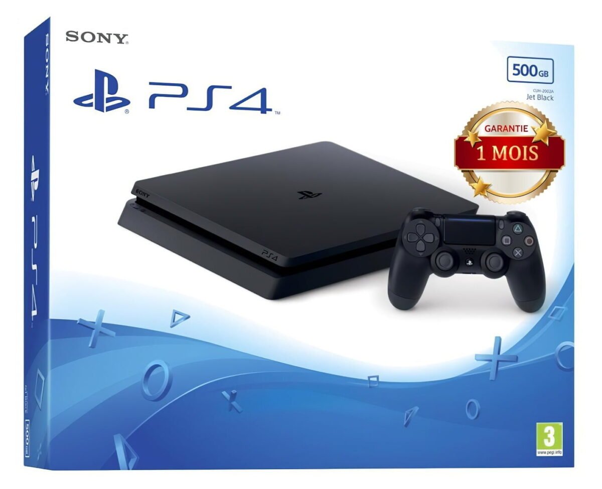 PS4 Slim 500 Gb Neuf Europe Flashé ( puce ) – Image 1