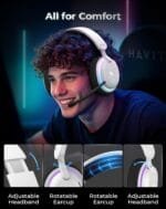 Casque havit Fuxi-H7 sans fil USB 2,4 GHz pour PS5, PS4, PC – Image 2
