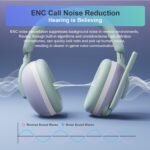 Casque PXN 308E sans fil RVB, USB 2,4 G et Type-C pour PC, PS4, Switch, Mac, ordinateur portable, mobile – Image 7