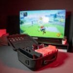 Sacoche de Protection et Transport Konix Console Nintendo Switch 2 - Filets Rangement Accessoires - 14 Compartiments Jeux - Noir – Image 2