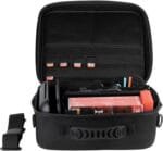 Sacoche de Protection et Transport Konix Console Nintendo Switch 2 - Filets Rangement Accessoires - 14 Compartiments Jeux - Noir – Image 6